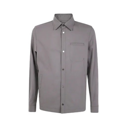 Button-Fastening Shirt Jacket
