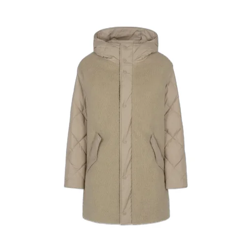 Press-Stud Fastened Hooded Jacket
