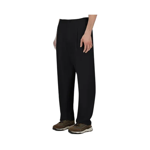 Pleated Straight-Leg Trousers