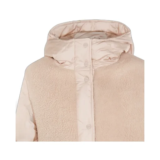 Press-Stud Fastened Hooded Jacket