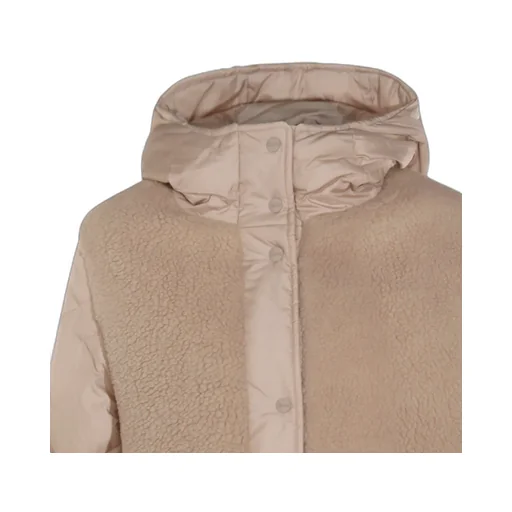 Press-Stud Fastened Hooded Jacket