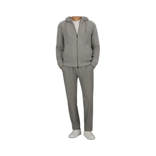 Zip-Up Wool Hoodie