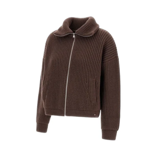 Ribbed Zip-Up Cardigan