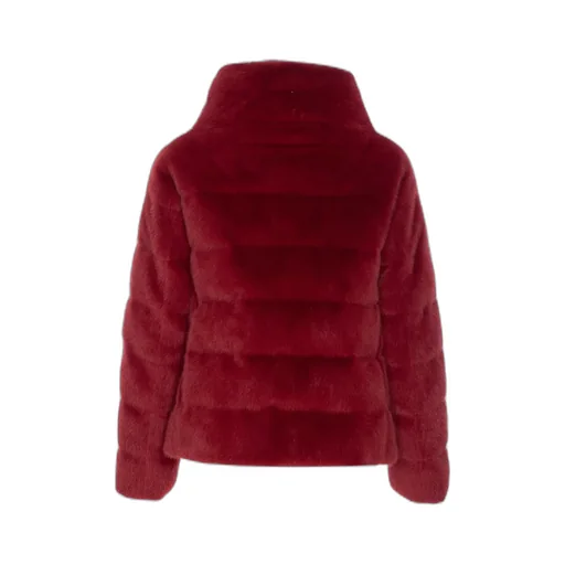 Faux-Fur Zipped Down Jacket