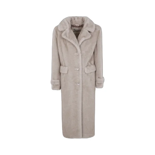 Buttoned Flap-Pocket Coat