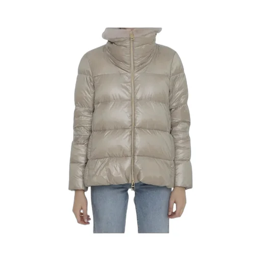 Zippered Quilted Down Jacket