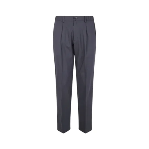 Pleated-Front Straight-Leg Trousers