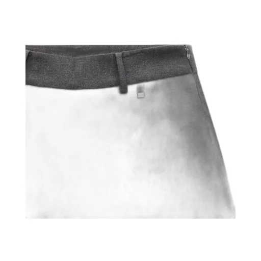 Belt-Loops Straight Trousers