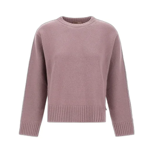 Embellished Long Sleeved Crew-Neck Jumper