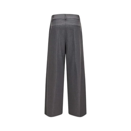 Belt-Loops Straight Trousers