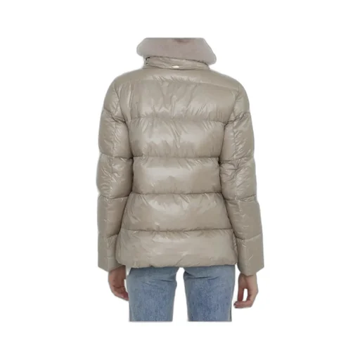 Zippered Quilted Down Jacket