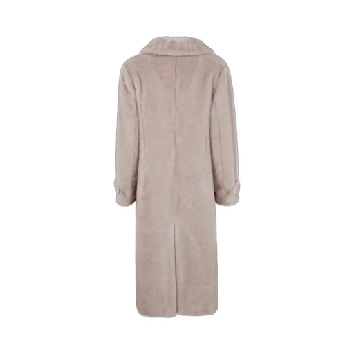 Buttoned Flap-Pocket Coat