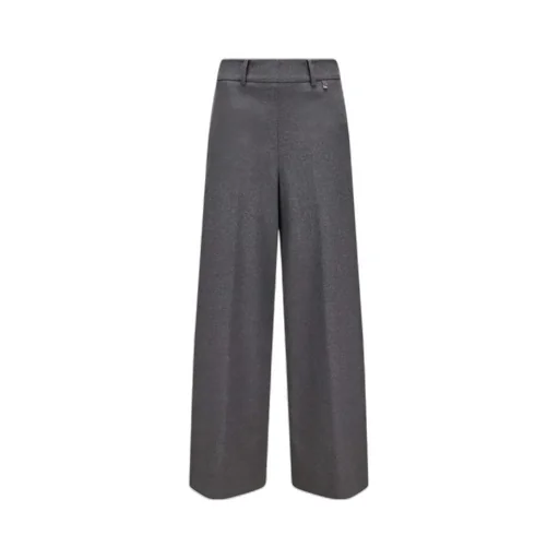 Belt-Loops Straight Trousers