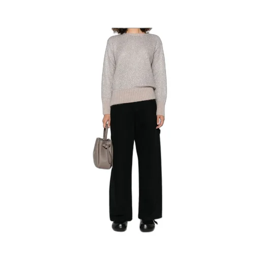 Metallic-Knit Sweater