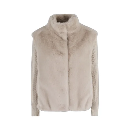 Knitted Sleeve Casual Jacket