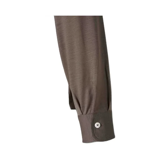 Button-Up Neck Long-Sleeved Polo Shirt