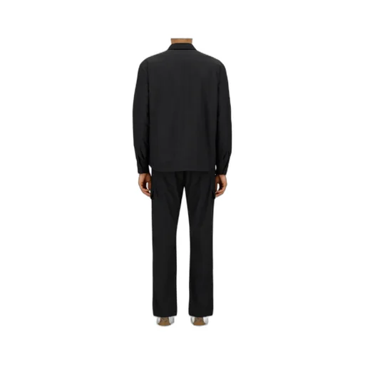 Long-Sleeved Snap-Button Cotton Coat