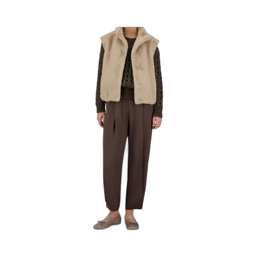 Faux-Fur Sleeveless Vest