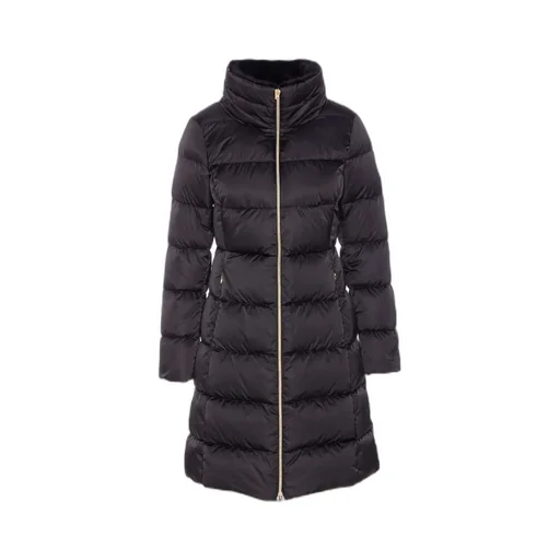 High Neck Padded Long Jacket