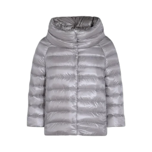 High Collar Quilted Down Jacket