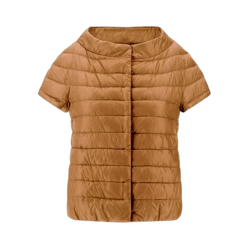 Short-Sleeve Quilted Jacket