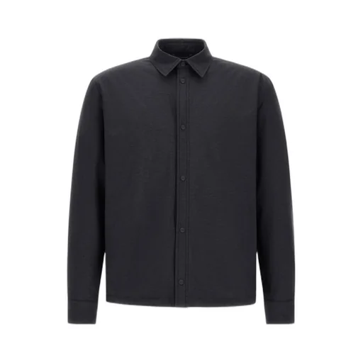 Long-Sleeved Snap-Button Cotton Coat