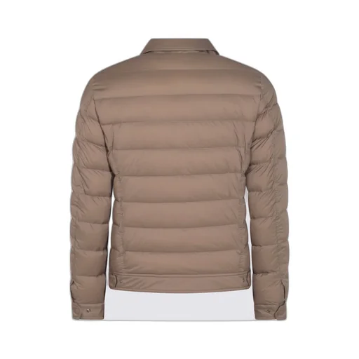Snap-Buttoned Quilted Down Jacket