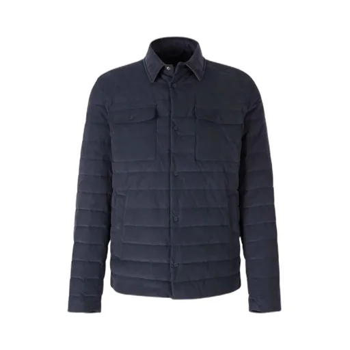 Long-Sleeved Snap-Button Down Jacket