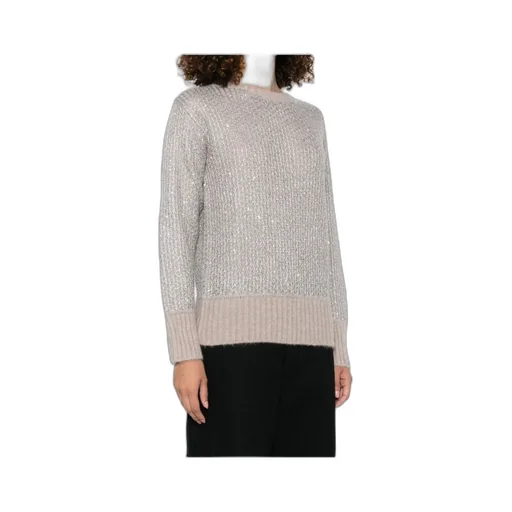 Metallic-Knit Sweater