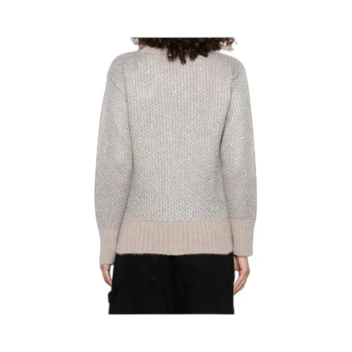 Metallic-Knit Sweater