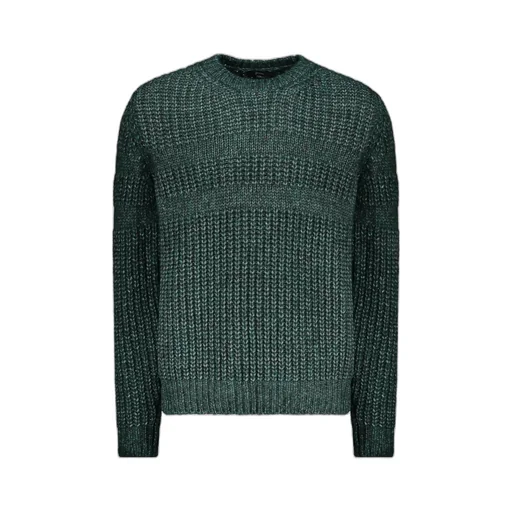Ribbed Crew-Neck Sweater