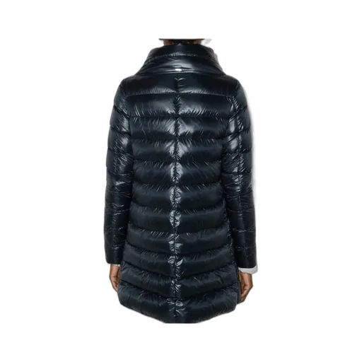 Quilted Long-Sleeved Down Jacket