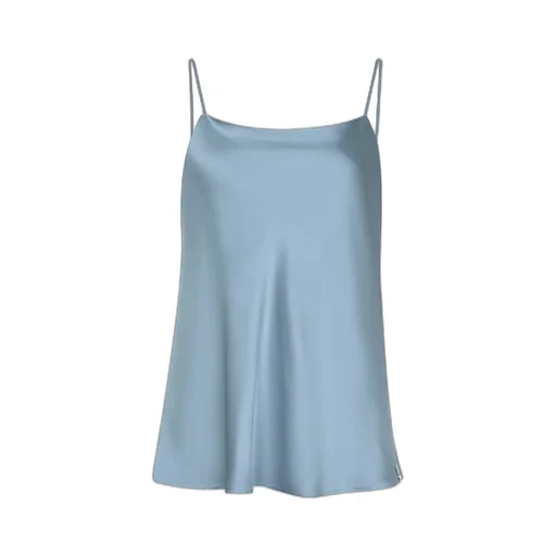 Spaghetti Straps Satin Tank Top