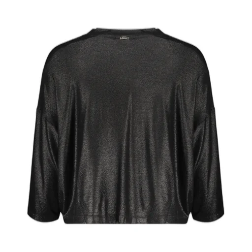 V-Neck Metallic Top