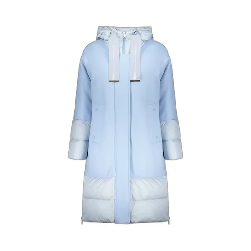 Two-Tone Hooded Puffer Jacket