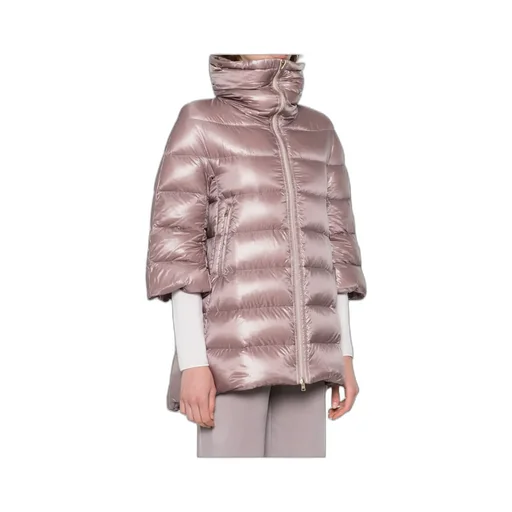Zippered Quilted Down Jacket