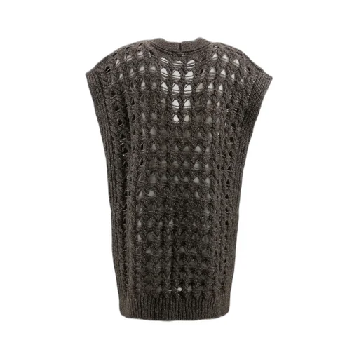 Sleeveless Knitted Cardigan