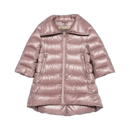 Zippered Quilted Down Jacket