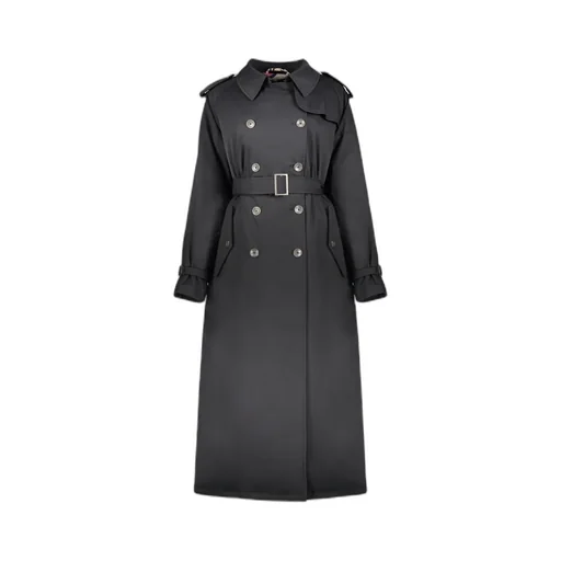 Double-Breasted Belted Trench Coat
