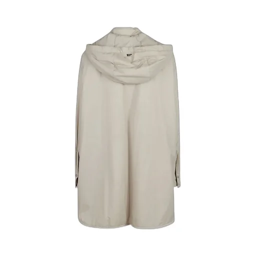 Hooded Button-Fastening Jacket