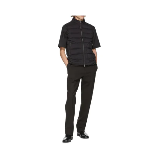 Mock-Neck Zipped Down Gilet