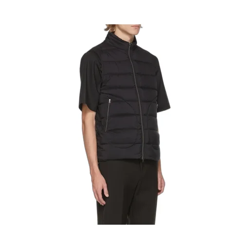 Mock-Neck Zipped Down Gilet