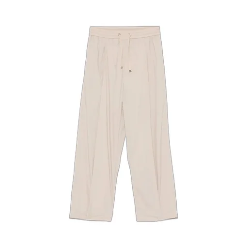 Lightweight Drawstring Cropped Trousers