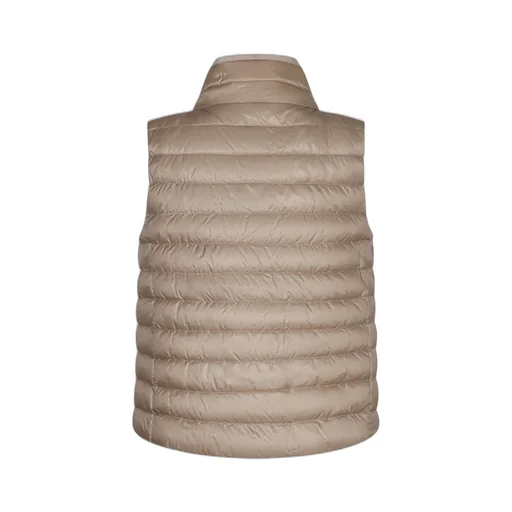 High-Neck Drawstring Reversible Padded Gilet