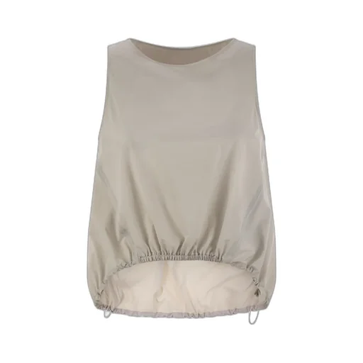Drawstring Hem Puffer Tank Top