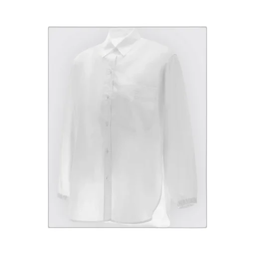 Logo Embroidered Long-Sleeved Shirt