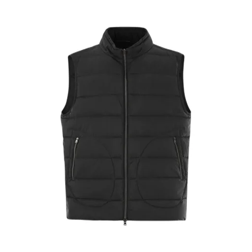 Mock-Neck Zipped Down Gilet