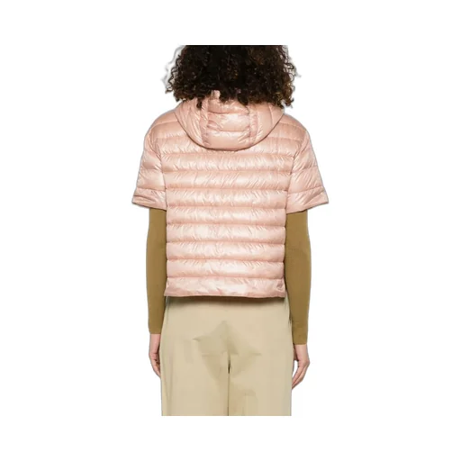 Quilted Short-Sleeved Down Jacket