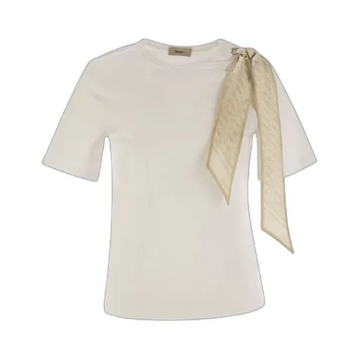 T-Shirt With Shoulder Scarf