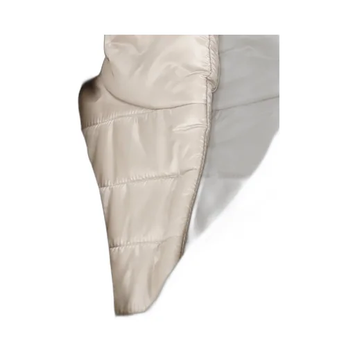 Layered-Sleeved Zip-Up Down Coat